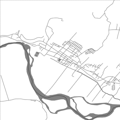 ROAD MAP OF HUALAÑE, CHILE BY MAPBAKES