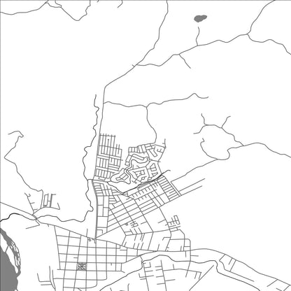 ROAD MAP OF HUALQUI, CHILE BY MAPBAKES