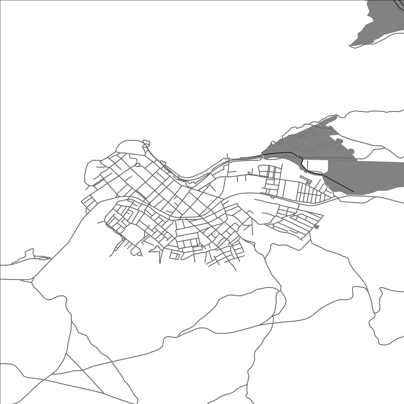 ROAD MAP OF HUASCO, CHILE BY MAPBAKES