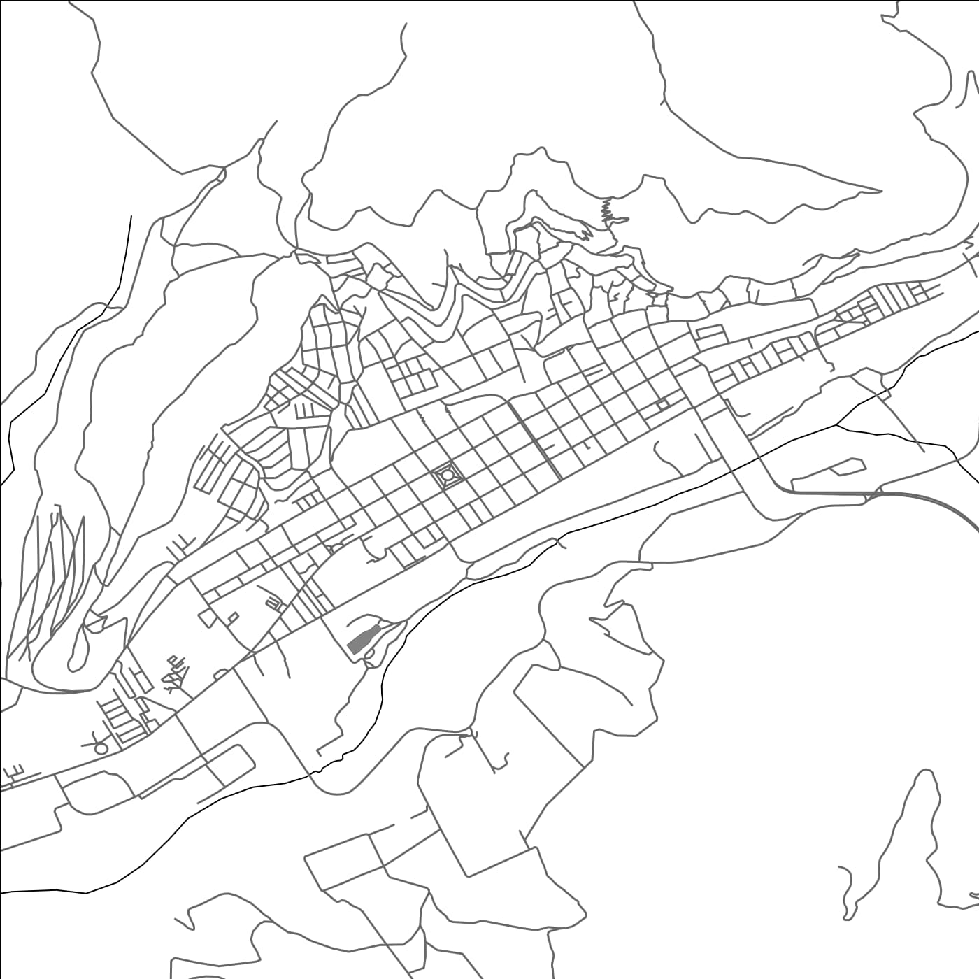 ROAD MAP OF ILLAPEL, CHILE BY MAPBAKES