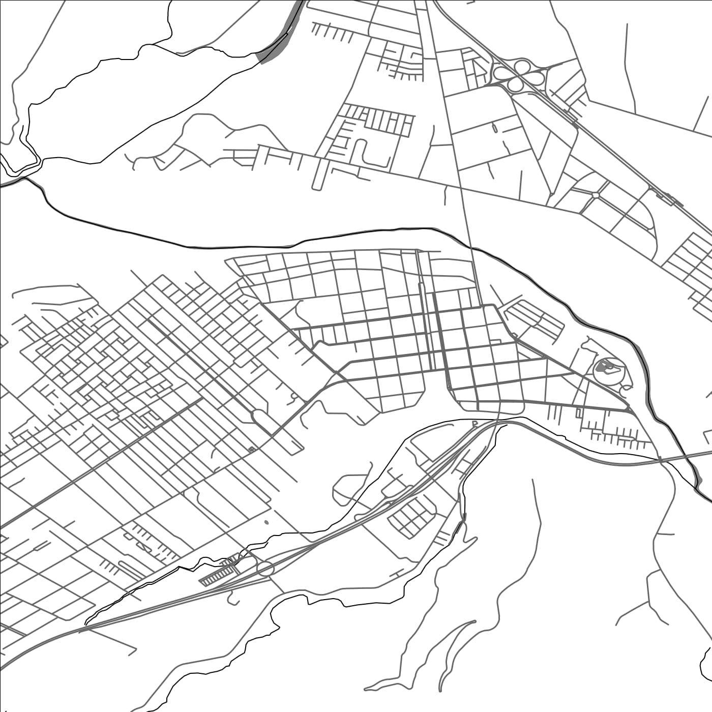 ROAD MAP OF LA CALERA, CHILE BY MAPBAKES