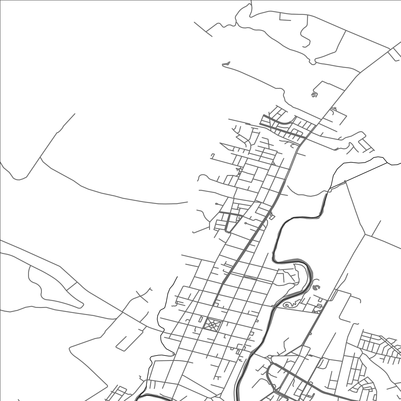 ROAD MAP OF LA UNIÓN, CHILE BY MAPBAKES