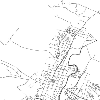 ROAD MAP OF LA UNIÓN, CHILE BY MAPBAKES