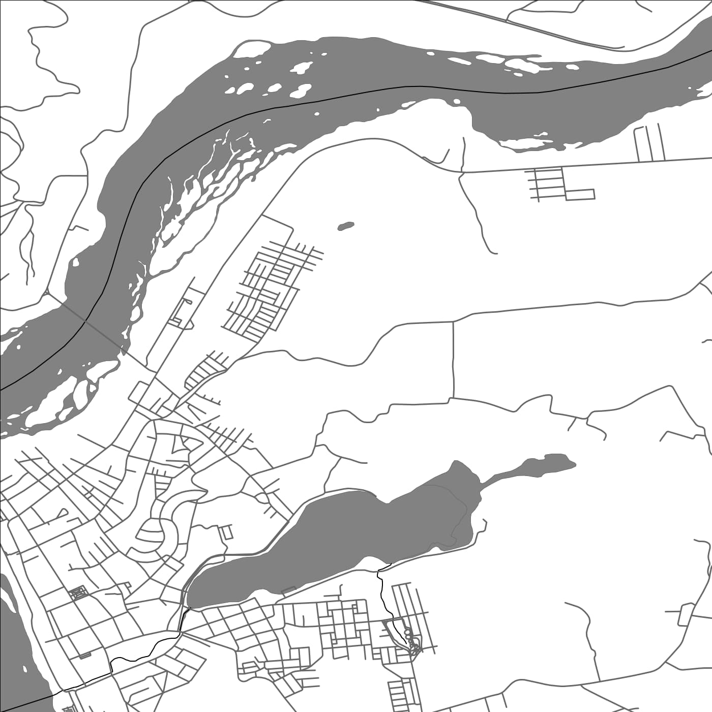 ROAD MAP OF LAJA, CHILE BY MAPBAKES