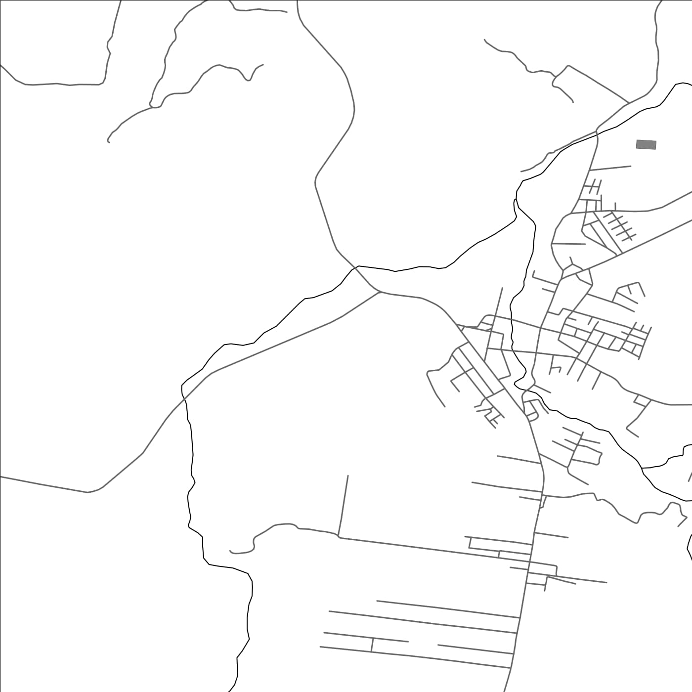 ROAD MAP OF LITUECHE, CHILE BY MAPBAKES