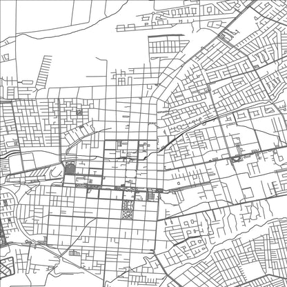 ROAD MAP OF LOS ÁNGELES, CHILE BY MAPBAKES