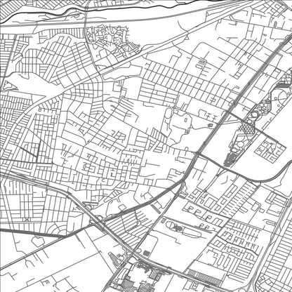 ROAD MAP OF LOS CERRILLOS, CHILE BY MAPBAKES