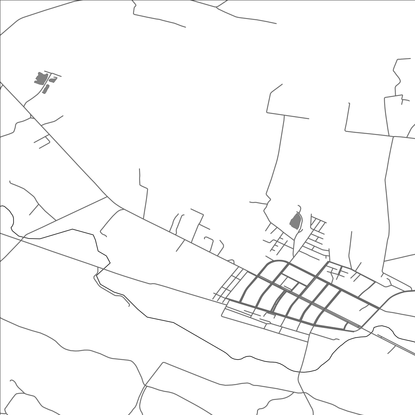 ROAD MAP OF MALALHUE, CHILE BY MAPBAKES