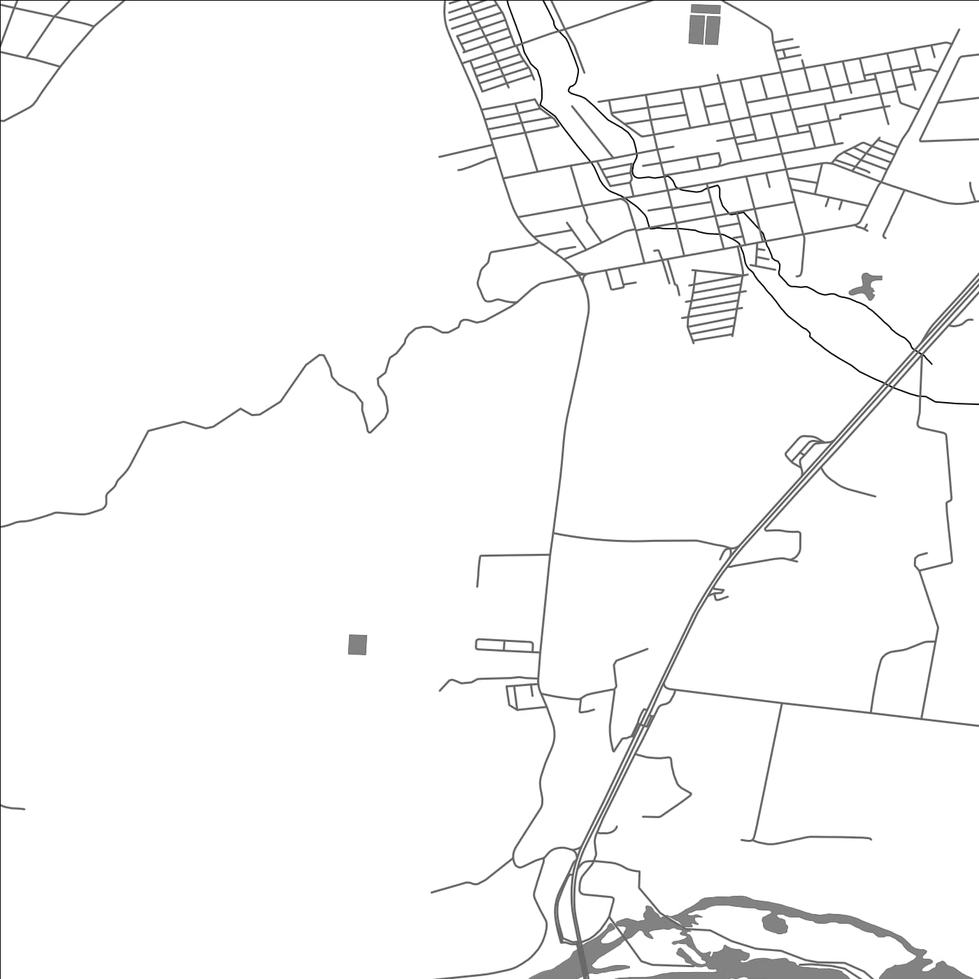 ROAD MAP OF MAULE, CHILE BY MAPBAKES