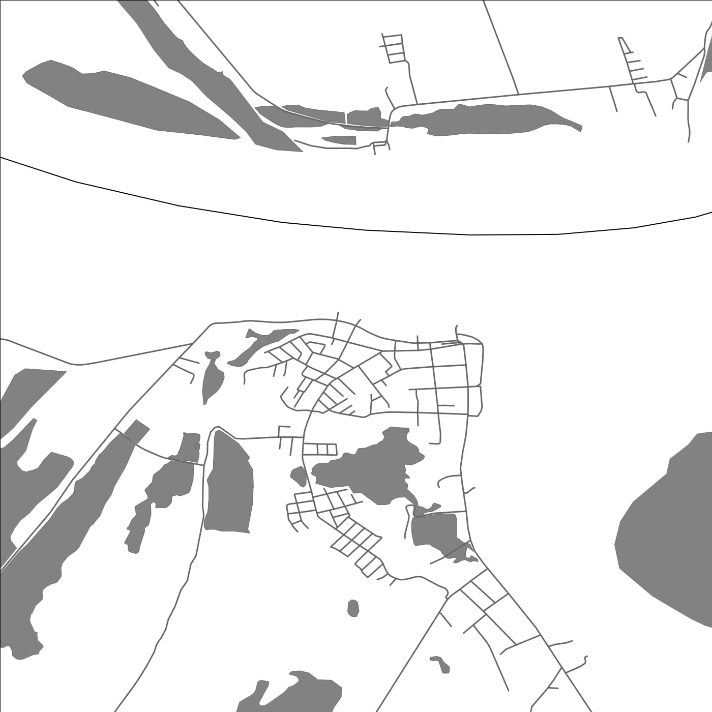 ROAD MAP OF MAULLÍN, CHILE BY MAPBAKES