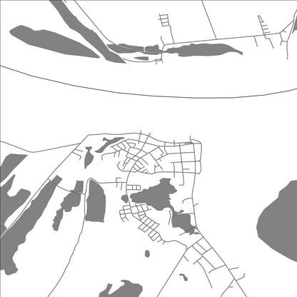 ROAD MAP OF MAULLÍN, CHILE BY MAPBAKES