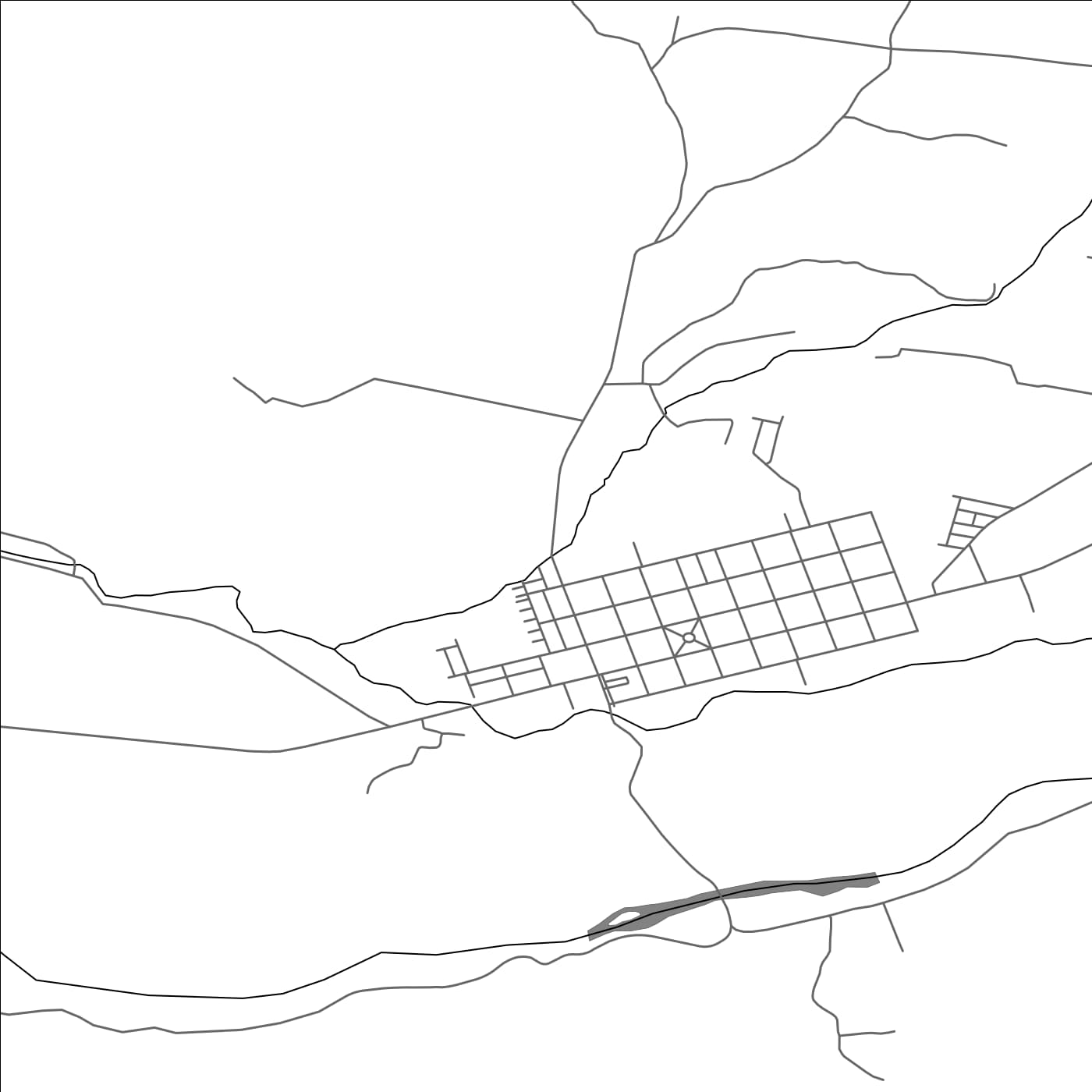 ROAD MAP OF MELIPEUCO, CHILE BY MAPBAKES