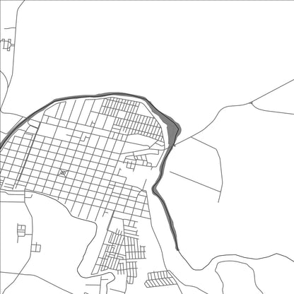 ROAD MAP OF MULCHÉN, CHILE BY MAPBAKES