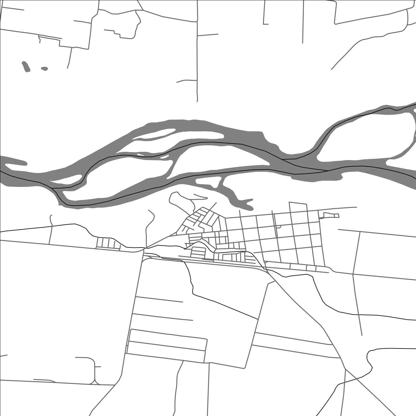 ROAD MAP OF NEGRETE, CHILE BY MAPBAKES