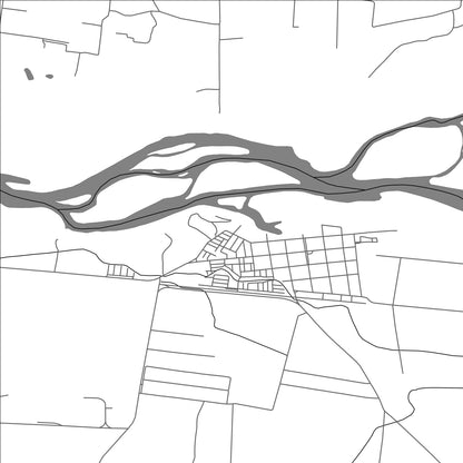 ROAD MAP OF NEGRETE, CHILE BY MAPBAKES