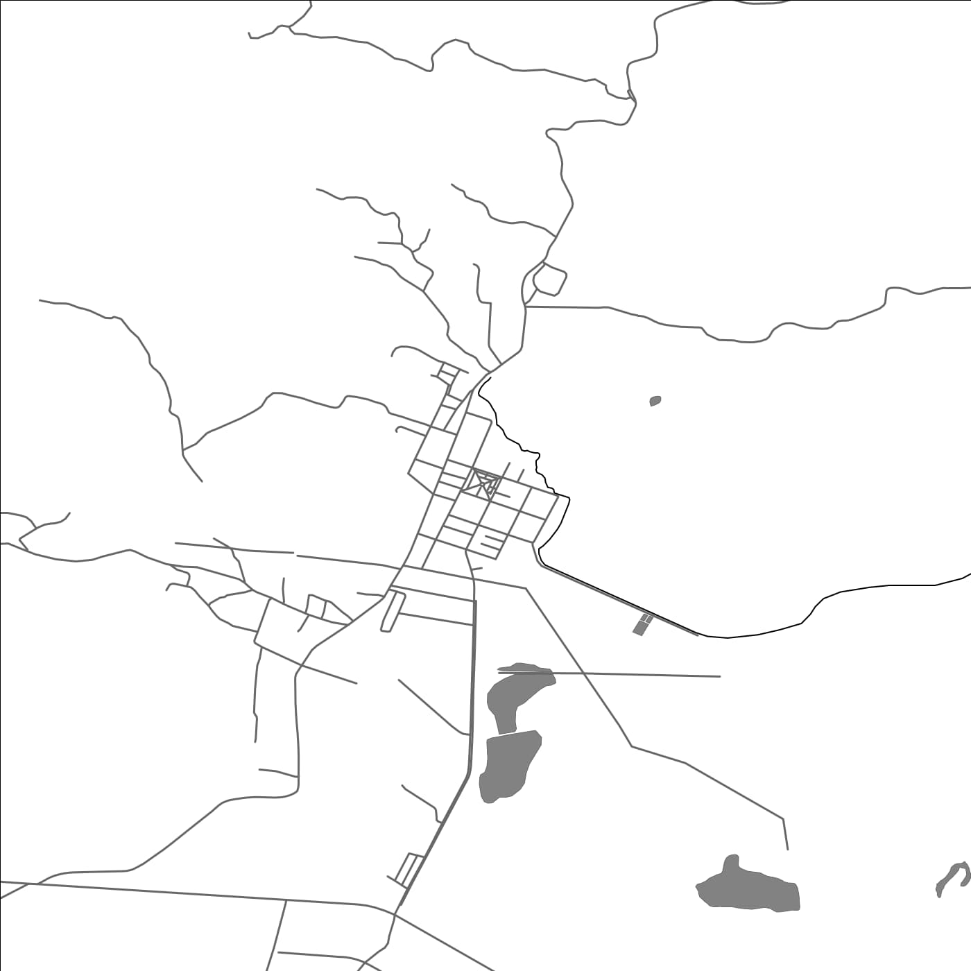 ROAD MAP OF NINHUE, CHILE BY MAPBAKES