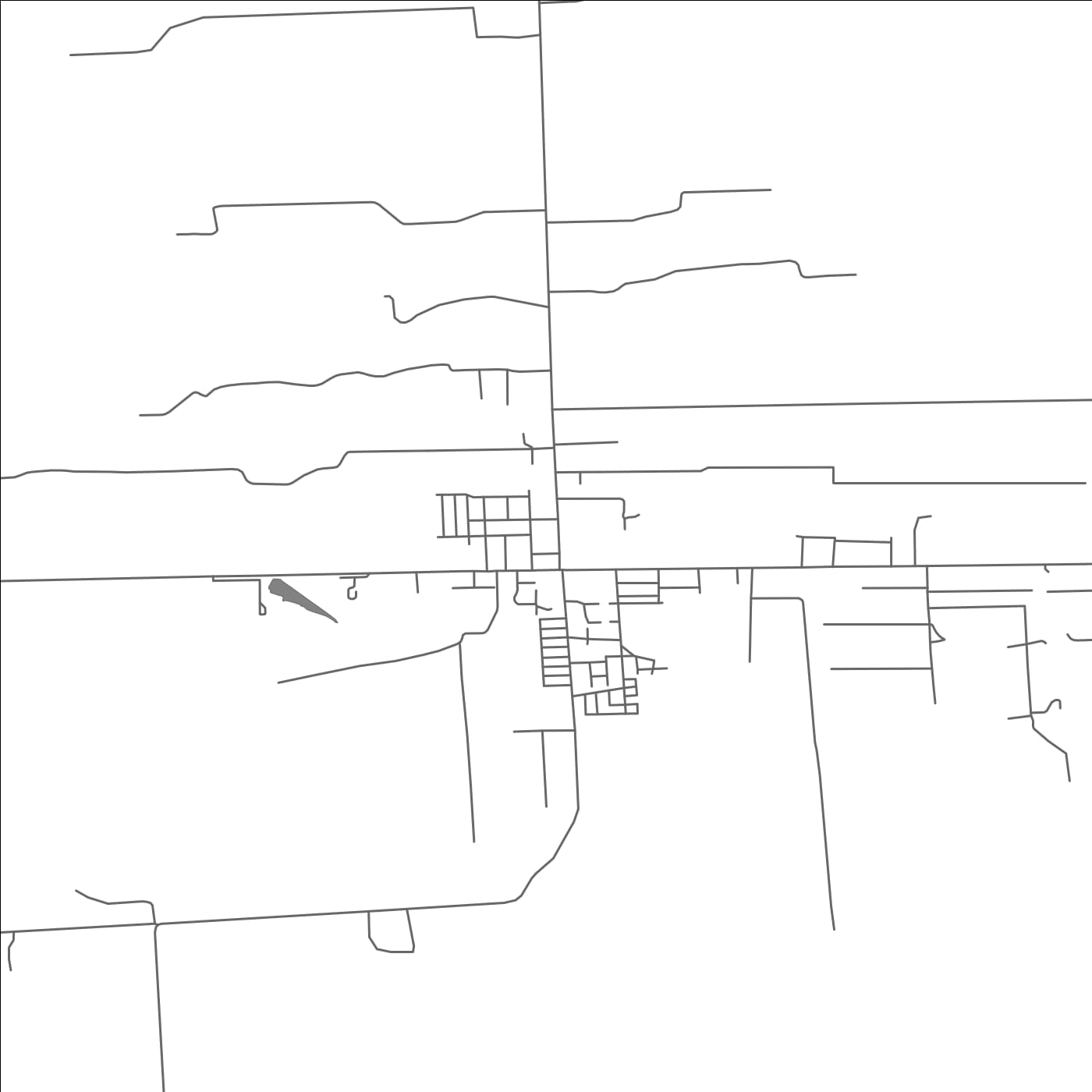 ROAD MAP OF NUEVA BRAUNAU, CHILE BY MAPBAKES