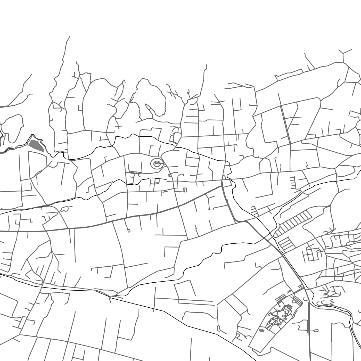 ROAD MAP OF OLMUÉ, CHILE BY MAPBAKES