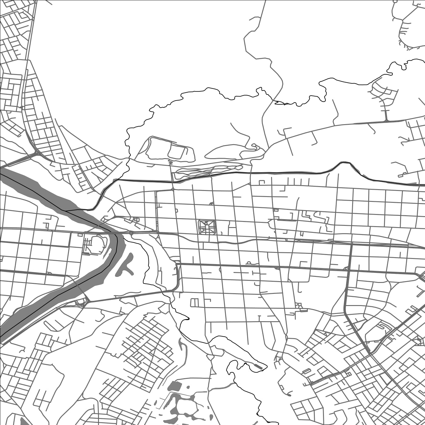 ROAD MAP OF OSORNO, CHILE BY MAPBAKES