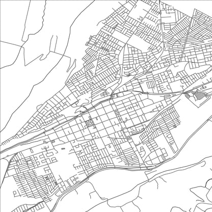 ROAD MAP OF OVALLE, CHILE BY MAPBAKES