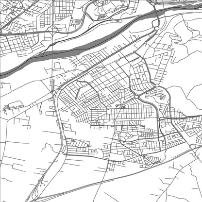 ROAD MAP OF PADRE LAS CASAS, CHILE BY MAPBAKES