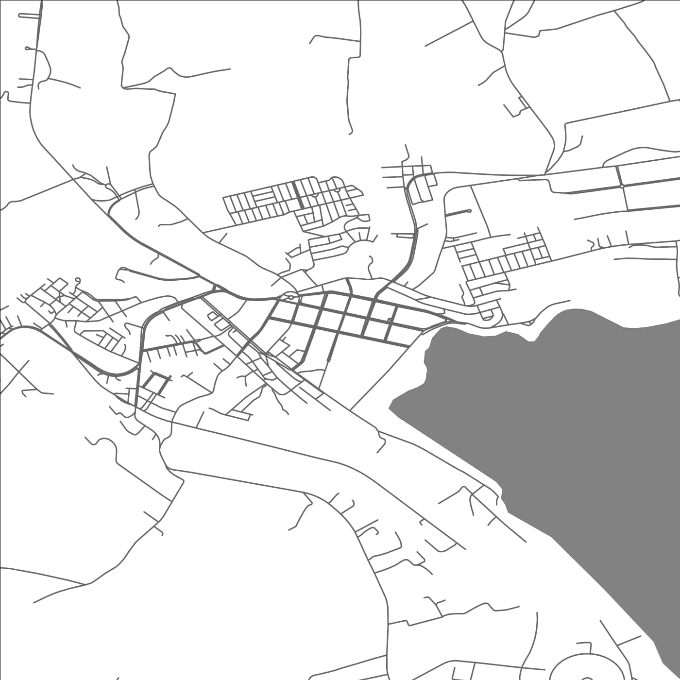 ROAD MAP OF PANGUIPULLI, CHILE BY MAPBAKES