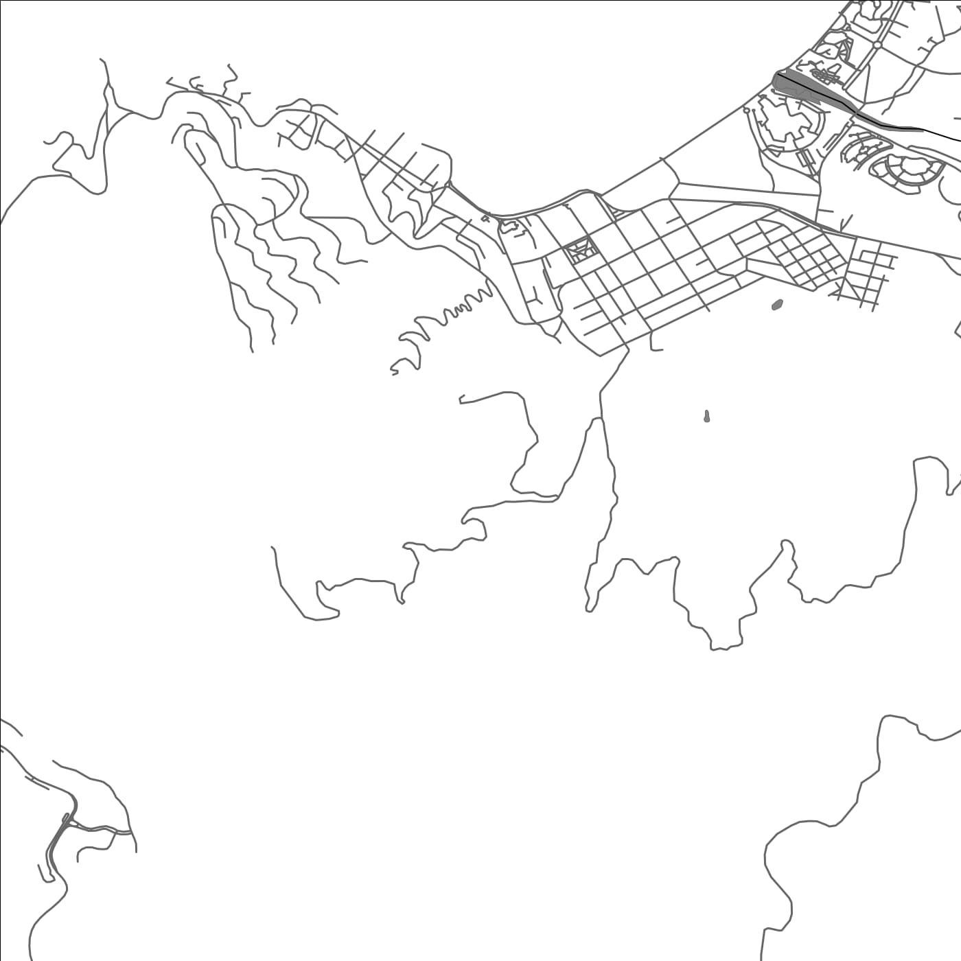 ROAD MAP OF PAPUDO, CHILE BY MAPBAKES