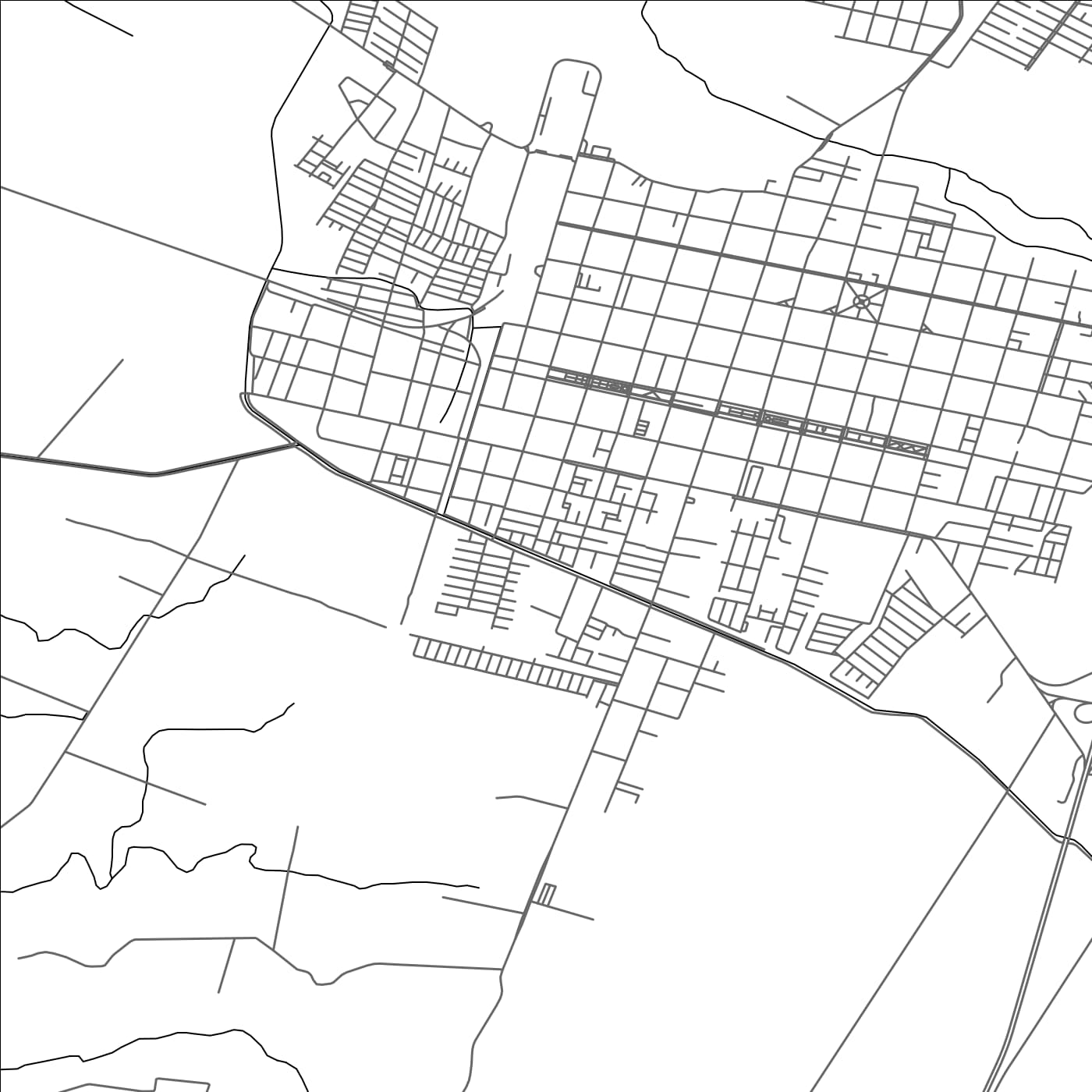 ROAD MAP OF PARRAL, CHILE BY MAPBAKES