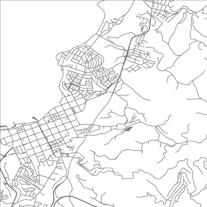 ROAD MAP OF PENCO, CHILE BY MAPBAKES