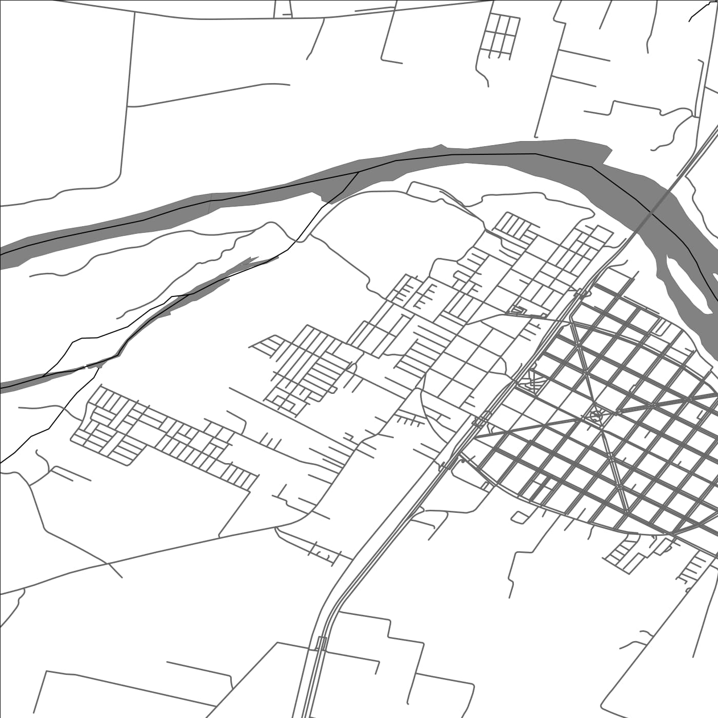 ROAD MAP OF PITRUFQUÉN, CHILE BY MAPBAKES