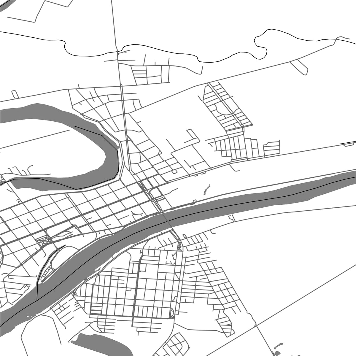 ROAD MAP OF PUERTO AYSÉN, CHILE BY MAPBAKES