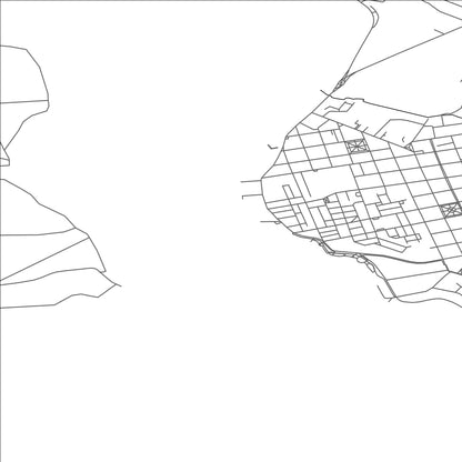 ROAD MAP OF PUERTO NATALES, CHILE BY MAPBAKES