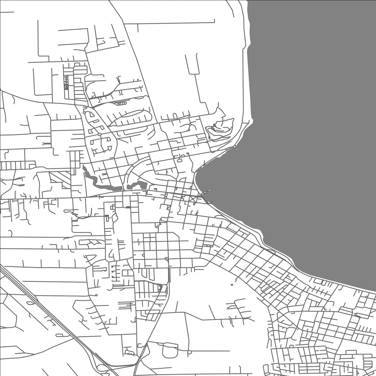 ROAD MAP OF PUERTO VARAS, CHILE BY MAPBAKES