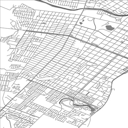 ROAD MAP OF PUNTA ARENAS, CHILE BY MAPBAKES