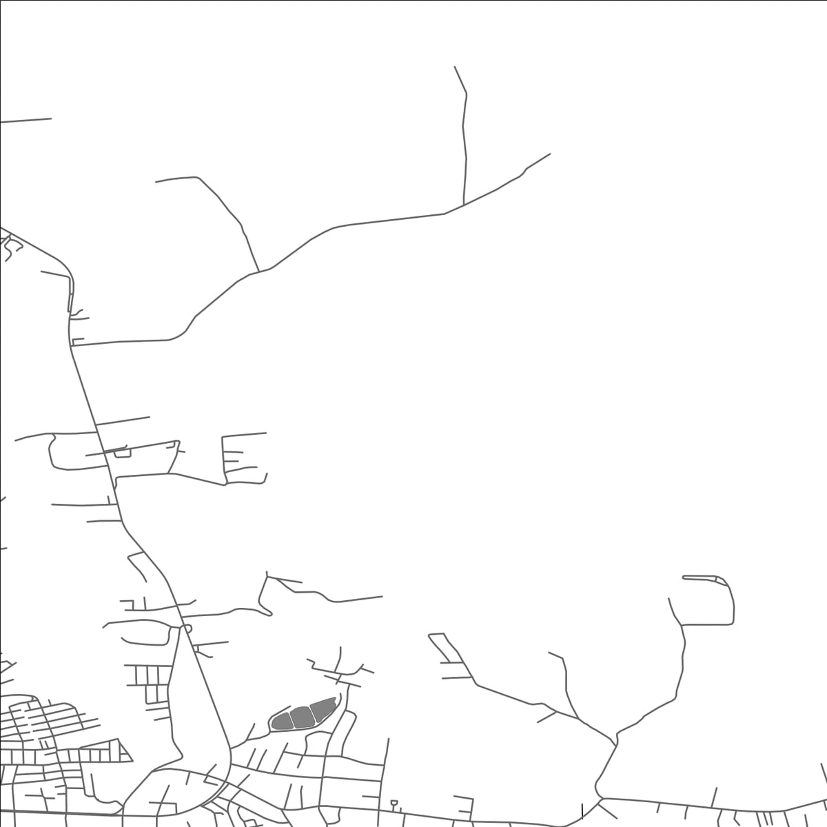 ROAD MAP OF QUELLÓN, CHILE BY MAPBAKES