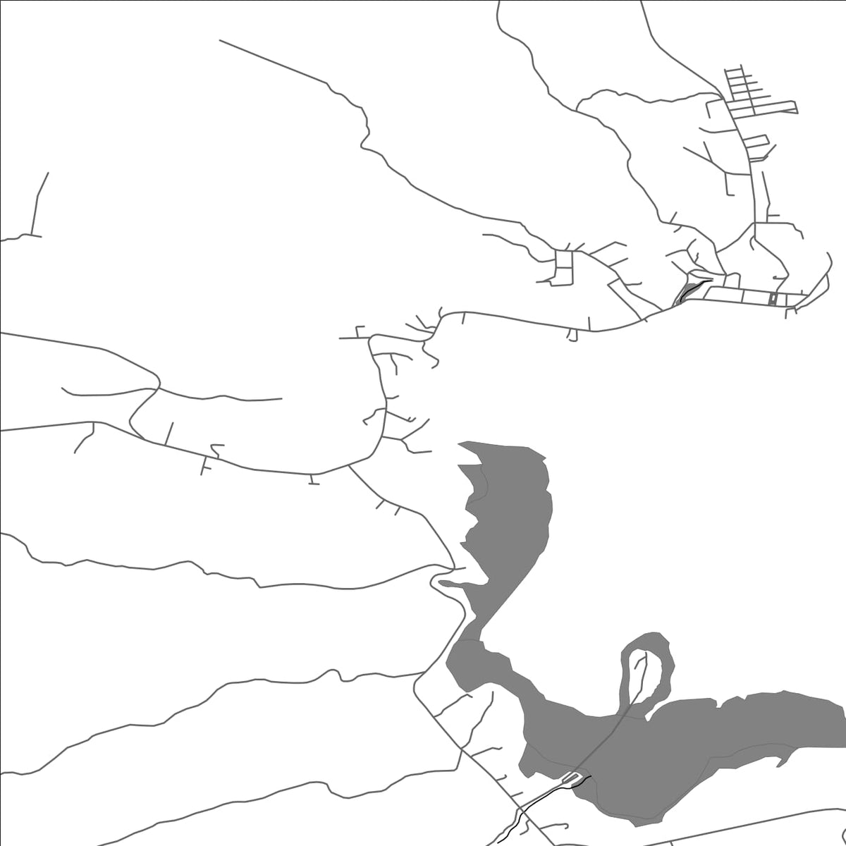 ROAD MAP OF QUEMCHI, CHILE BY MAPBAKES
