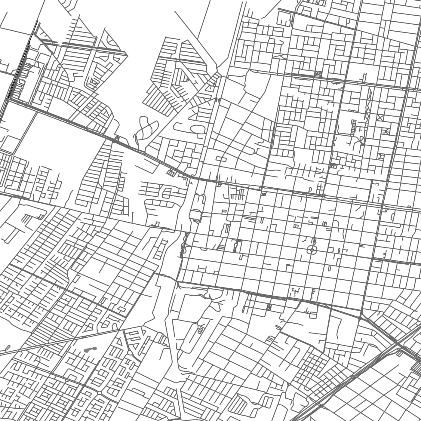 ROAD MAP OF RANCAGUA, CHILE BY MAPBAKES