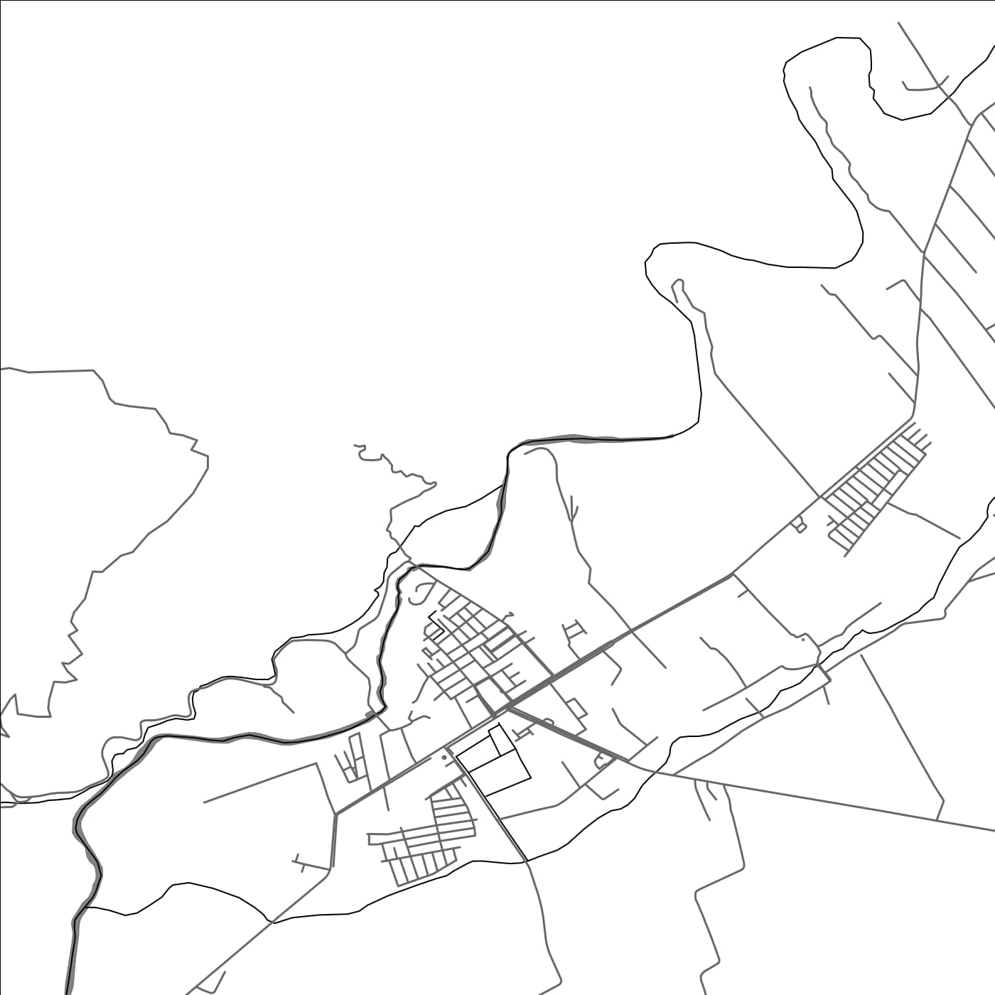 ROAD MAP OF RAUCO, CHILE BY MAPBAKES