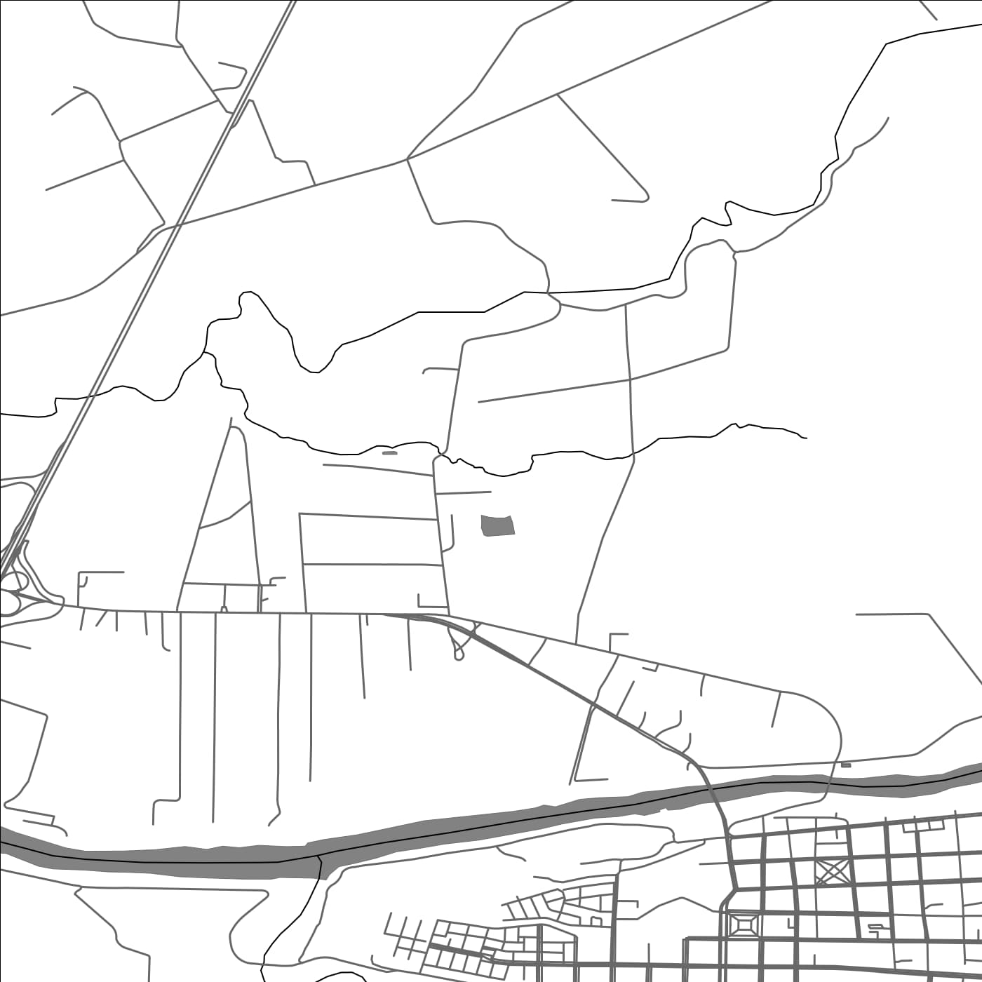 ROAD MAP OF RÍO BUENO, CHILE BY MAPBAKES