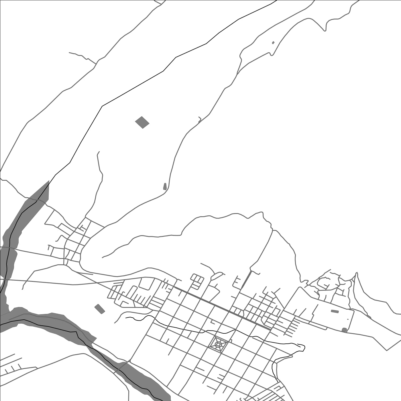 ROAD MAP OF SALAMANCA, CHILE BY MAPBAKES