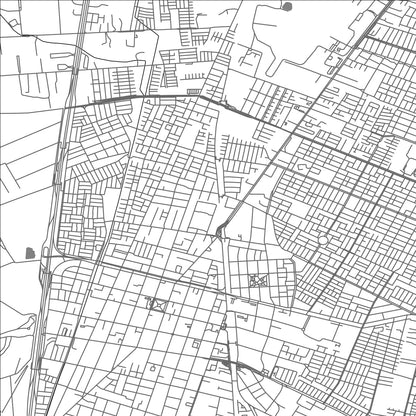 ROAD MAP OF SAN BERNARDO, CHILE BY MAPBAKES