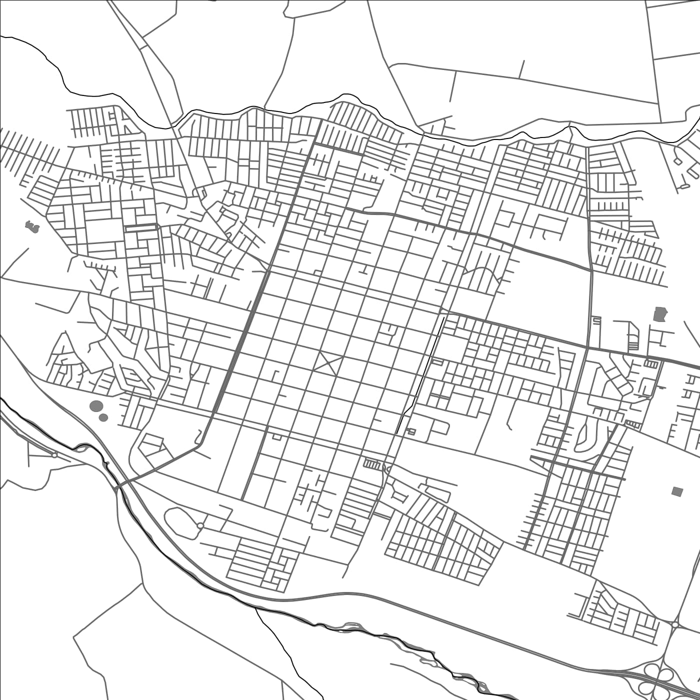 ROAD MAP OF SAN FELIPE, CHILE BY MAPBAKES