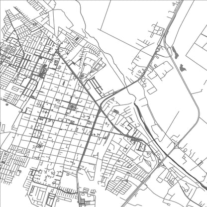 ROAD MAP OF SAN FERNANDO, CHILE BY MAPBAKES