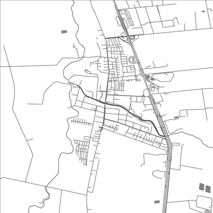 ROAD MAP OF SAN FRANCISCO DE MOSTAZAL, CHILE BY MAPBAKES