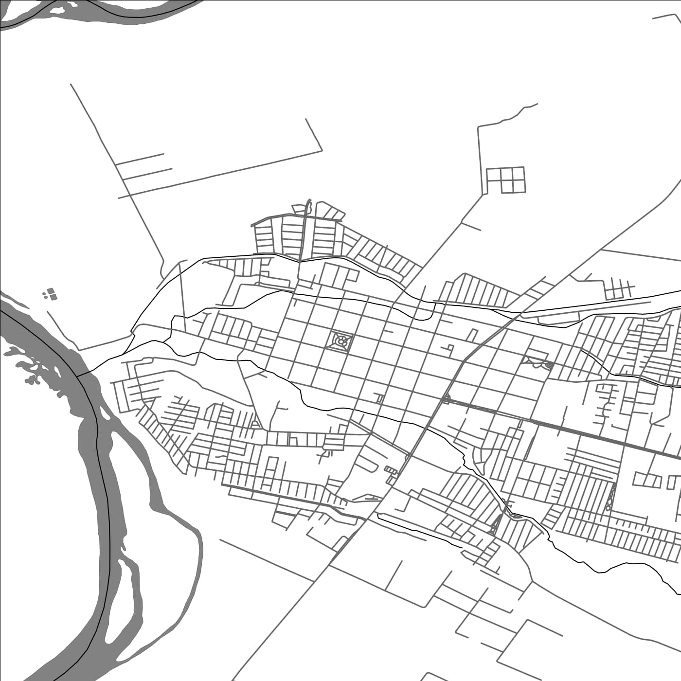 ROAD MAP OF SAN JAVIER, CHILE BY MAPBAKES