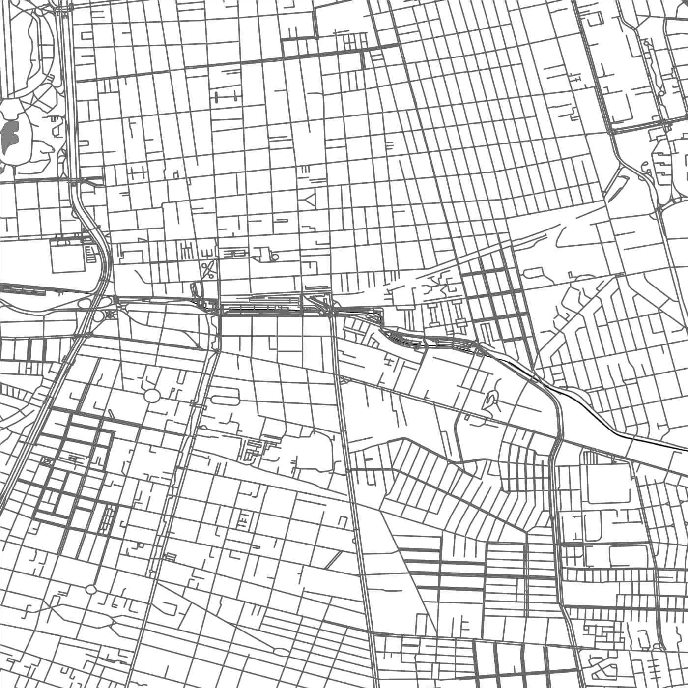 ROAD MAP OF SAN JOAQUÍN, CHILE BY MAPBAKES