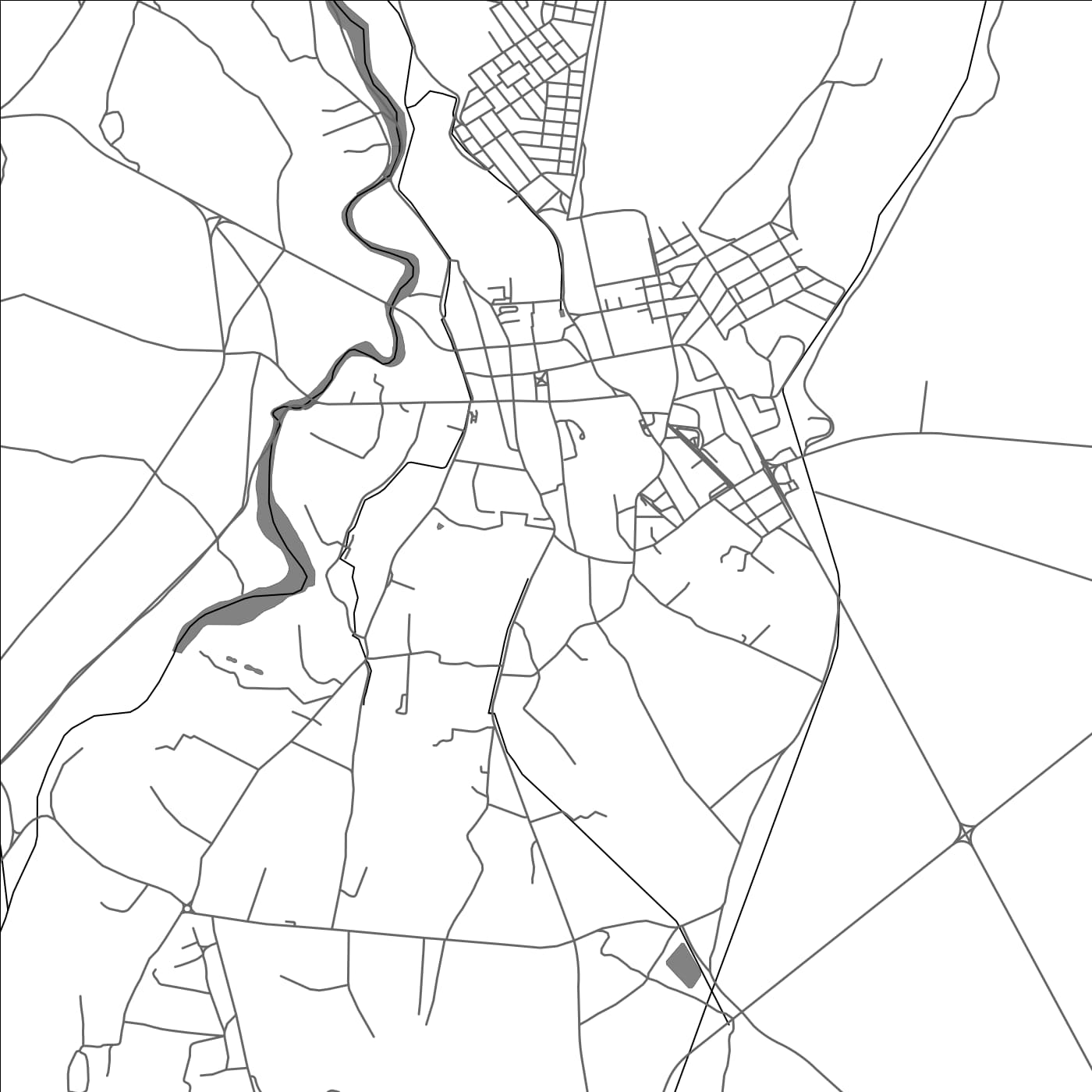 ROAD MAP OF SAN PEDRO DE ATACAMA, CHILE BY MAPBAKES