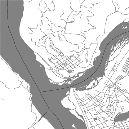 ROAD MAP OF SAN ROSENDO, CHILE BY MAPBAKES