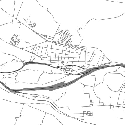 ROAD MAP OF SANTA BÁRBARA, CHILE BY MAPBAKES