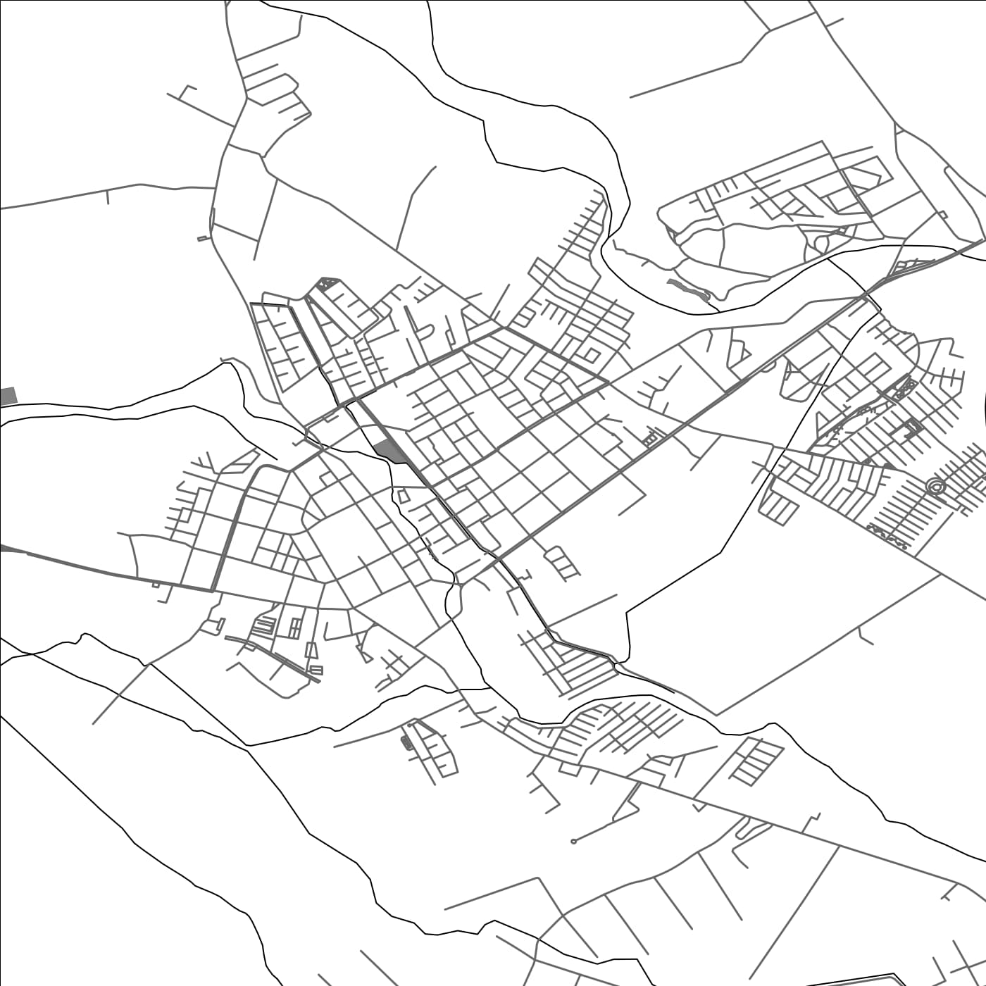 ROAD MAP OF SANTA CRUZ, CHILE BY MAPBAKES